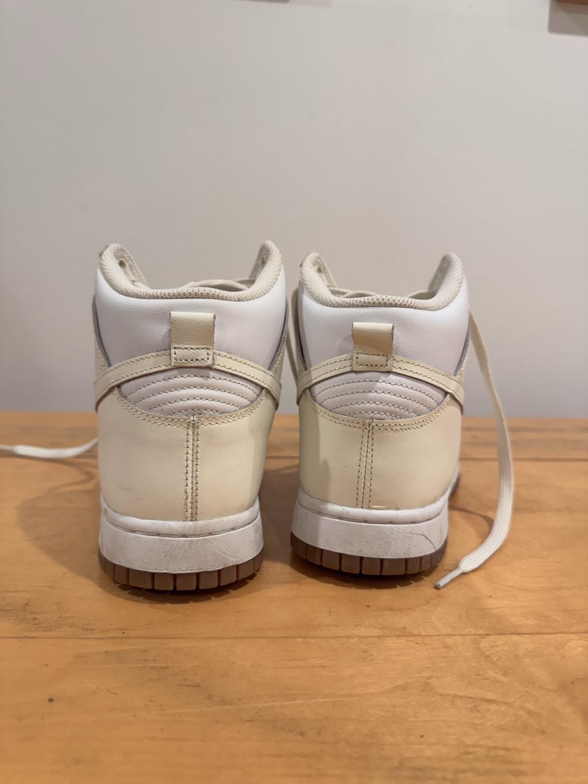 Nike Dunk High White Sail Gum Sneakers W8/M6.5 DD1869-109 Womens 8.5 Men’s 7