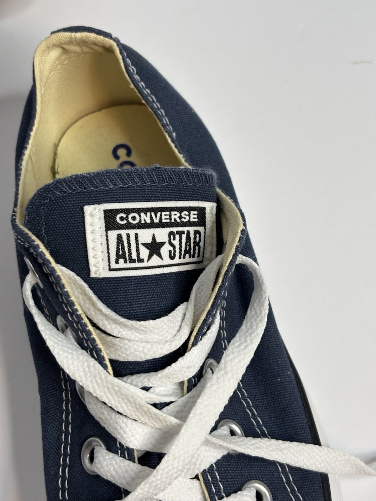 Converse Chuck Taylor All Star Ox Navy Blue Canvas Sneakers Men 6 Women 8 Shoes