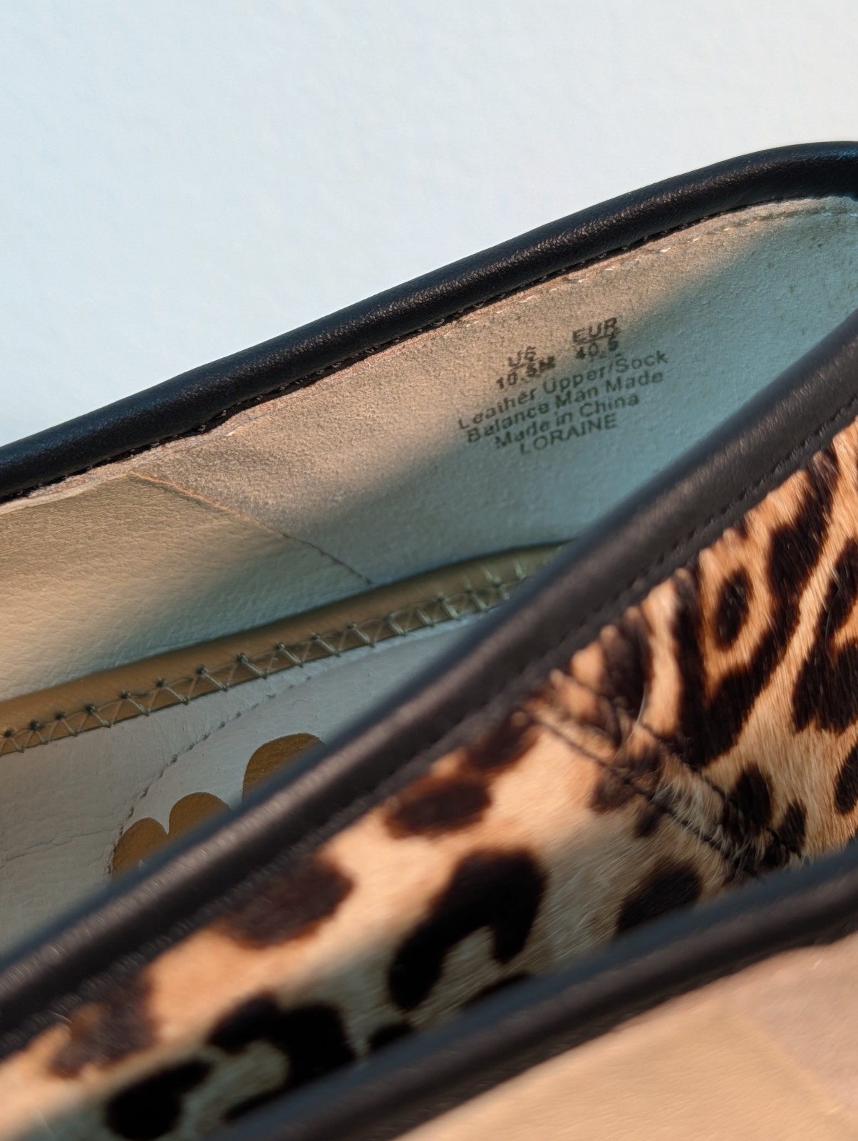 Sam Edelman Lior Penny Loafer Womens Size 10.5 Calf Hair Leopard Print Shoes