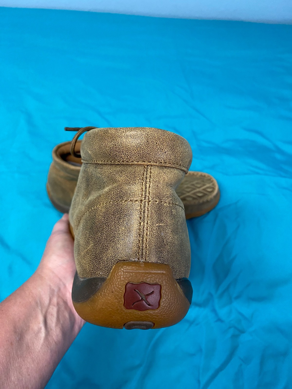 TWISTED X Woman 10M Driving Moccasins Bomber/Tan Size: 10 Width: M