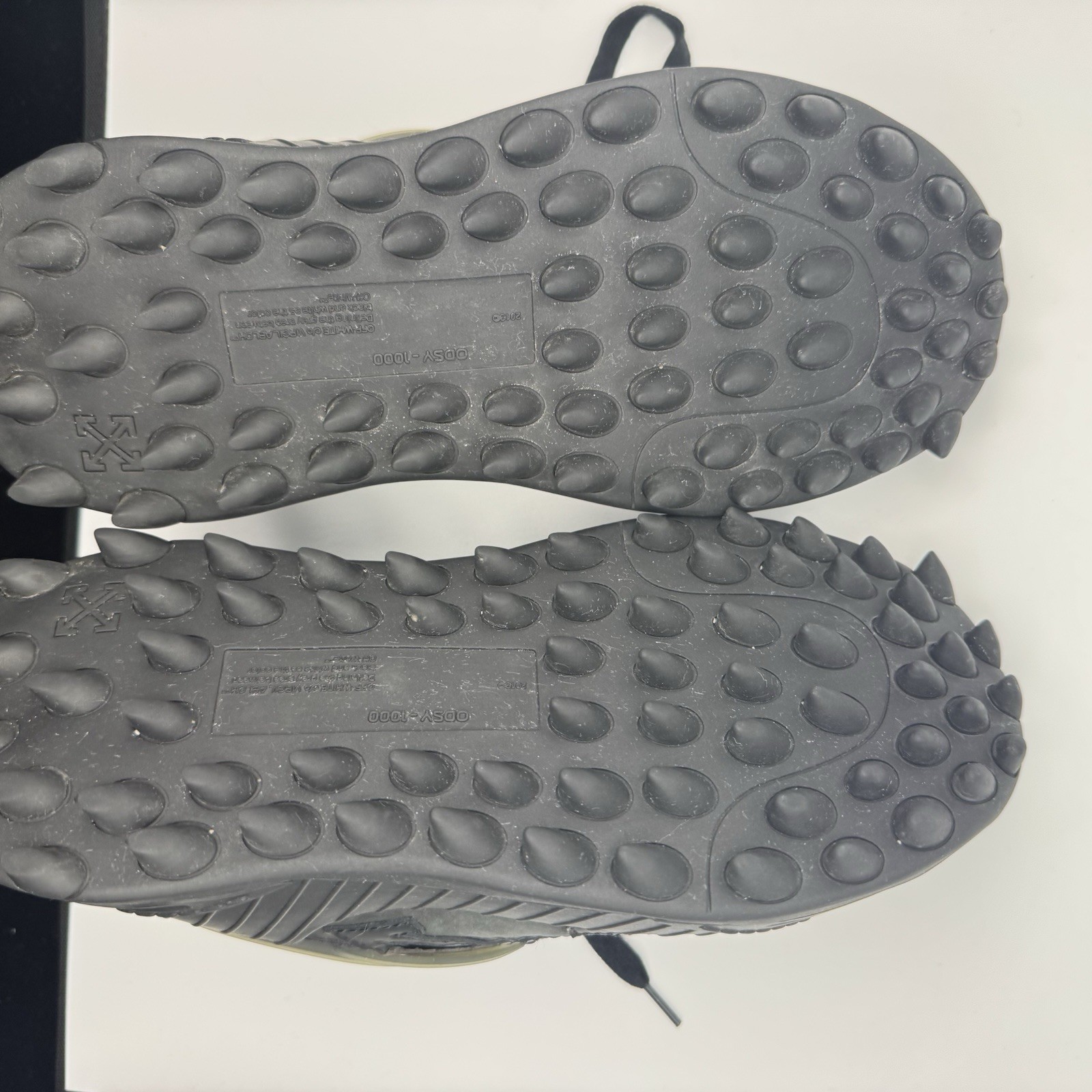 Off-White Odsy-1000 Women’s Size 6 Black Grey Designer Sneakers