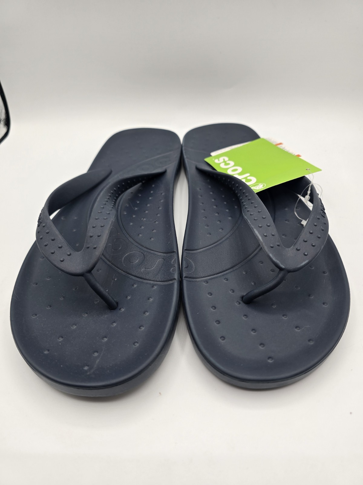 NWT Crocs Unisex Chawaii Flip Flops Men’s 10 US Women’s 12 US Navy Blue Sandals