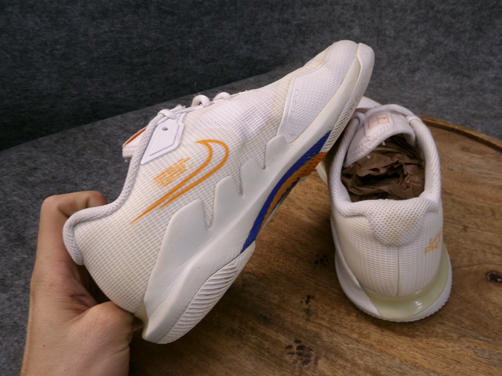 Nike Zoom Vapor Pro HC Women Size 7.5 White Pickleball Tennis Shoes CZ0222-110