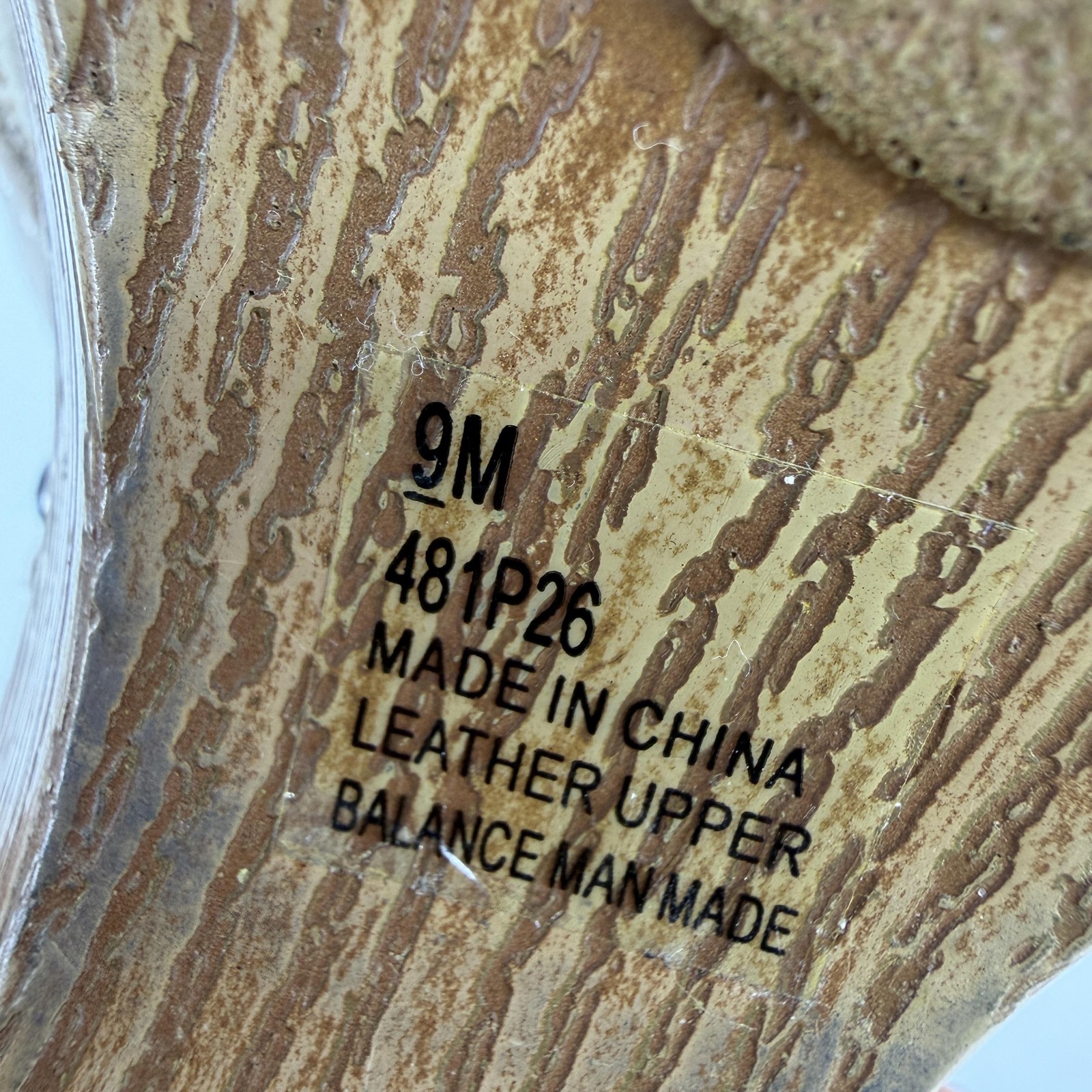 Naturalizer Captain-Rice Sandals Womens Size 9M Tan Nubuck Slide Wedge Comfort