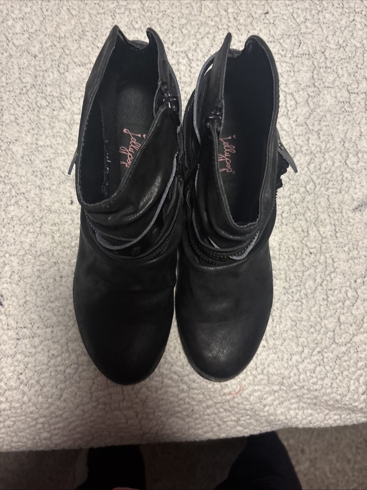 Jelly Pop Boots Size 9M Black