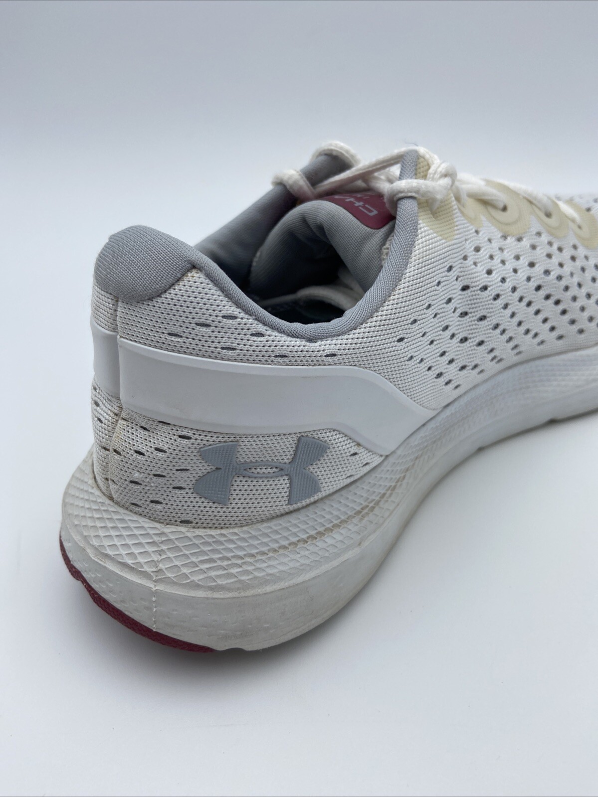 Under Armour Womens Charged Impulse White Athletic Shoes 9 Medium (B,M) #Y