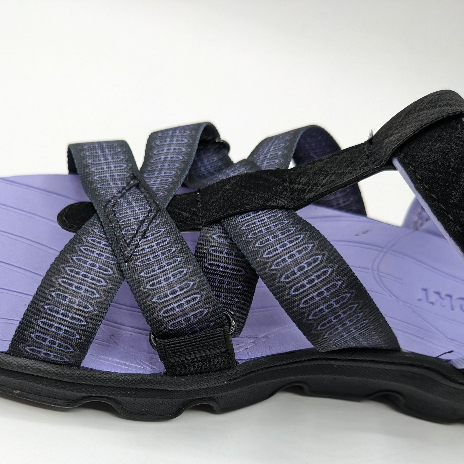 Jsport KAIA Women’s Sports Sandal – Adjustable Straps (Black/Purple) Pick Size