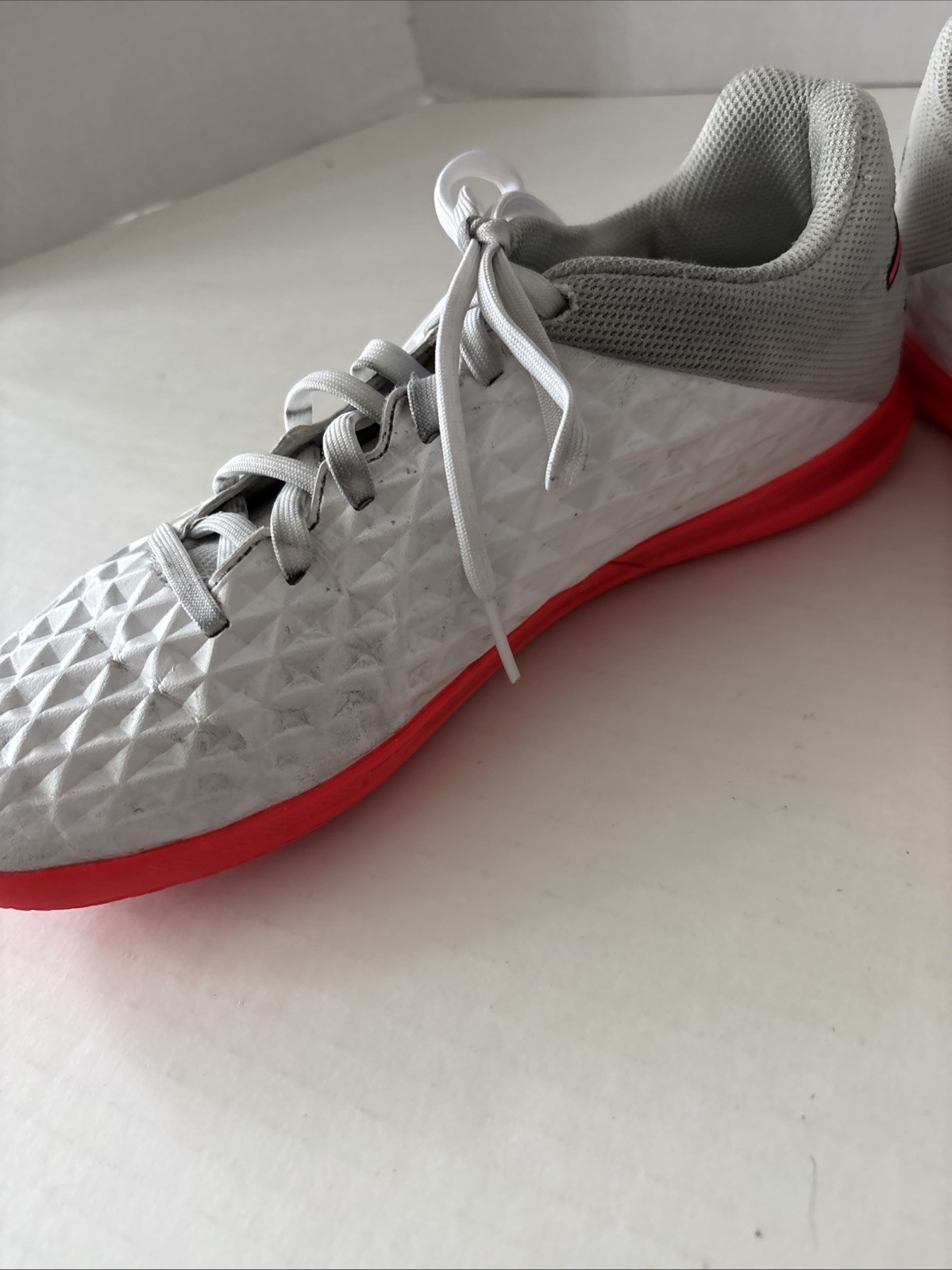 Pink and White Nike Tiempo legend running shoes Women’s Size 7