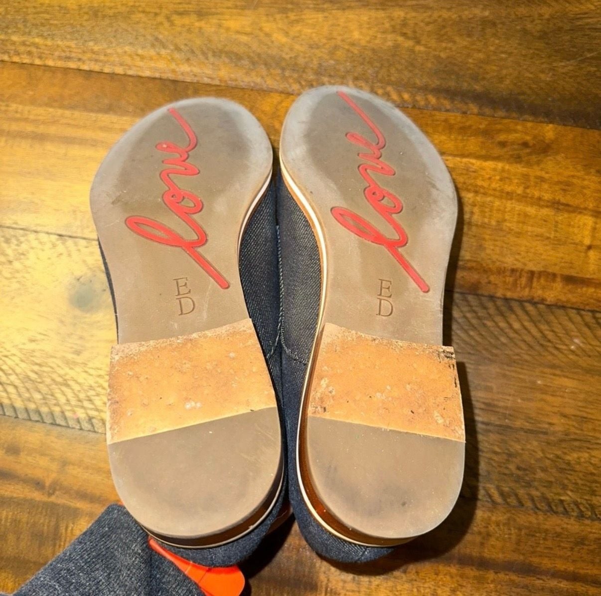 ED Ellen DeGeneres Larkin Dark Denim Oxford Shoes