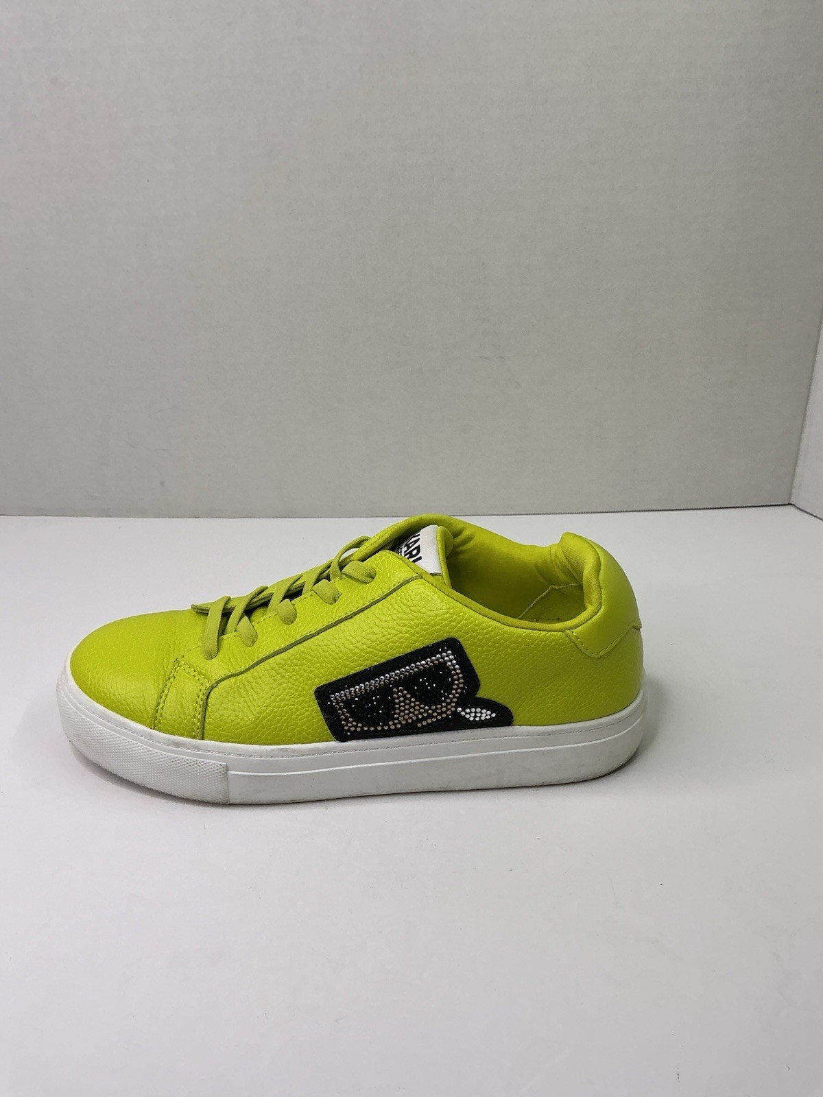 Karl Lagerfeld Paris Leather Slip-On Sneakers, Size 8.5