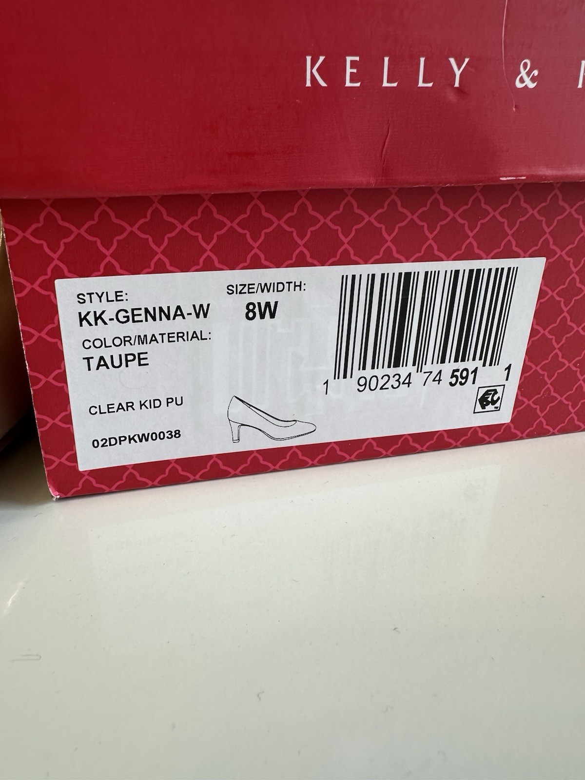 Kelly & Katie Genna Wide Size 8 Pump Color Taupe- Includes Box