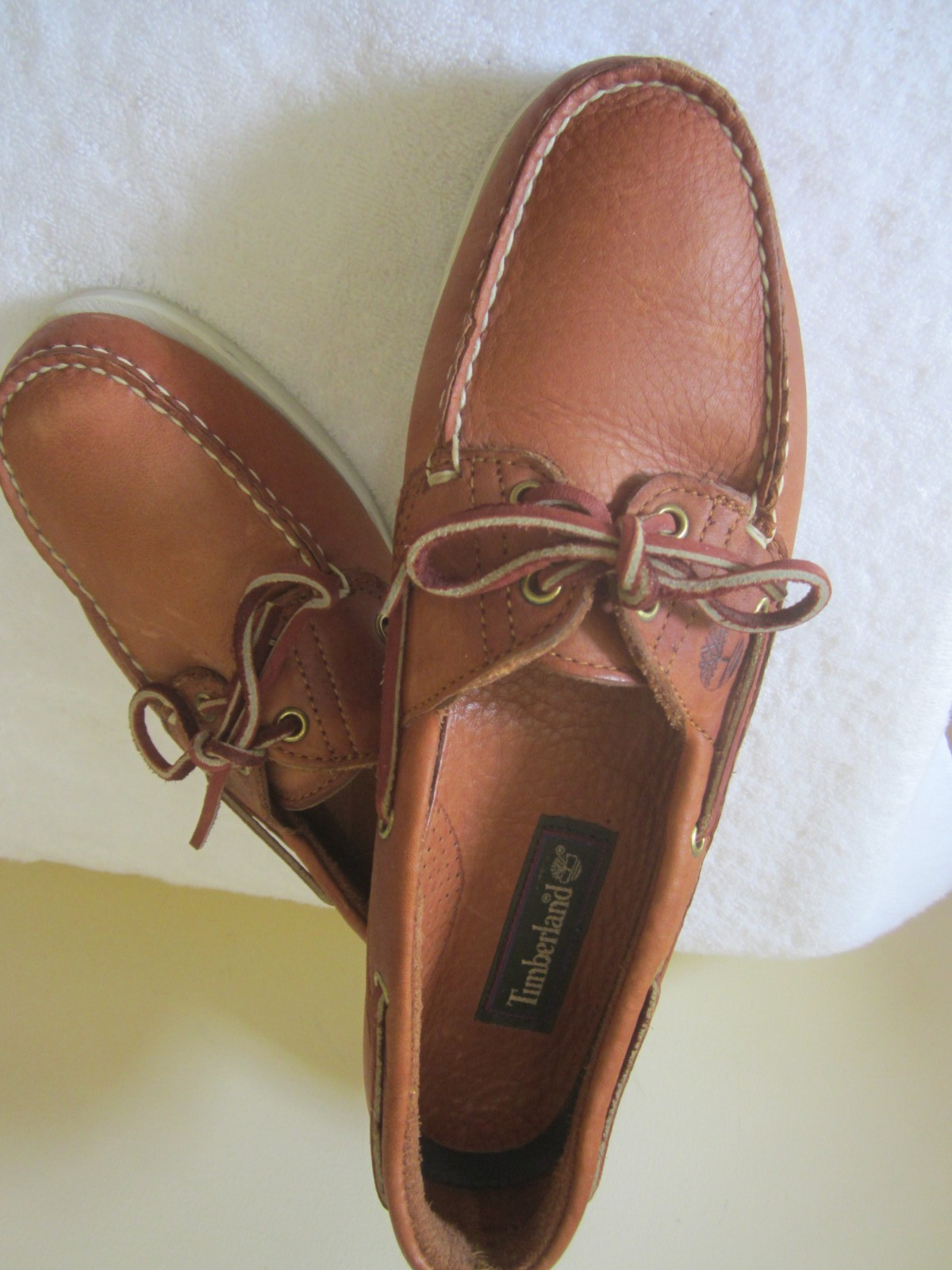 Timberland Classic Unlined 2 Eye Boat Shoes Genuine Leather Size 11 M