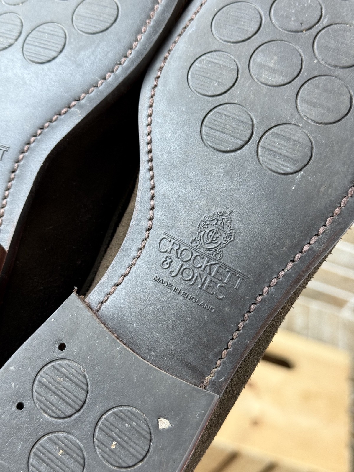 Womans Crockett Jones «Lisa» Brown Suede Derby Shoes Size UK:6.5 EU:39.5