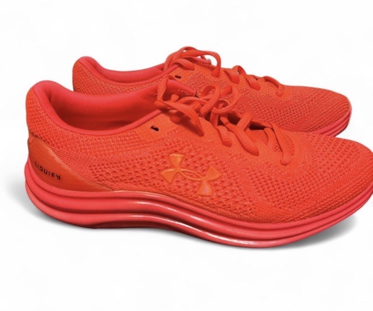 Under Armour Liquify hot pink and orange Comfort Breathable Running Sneakers