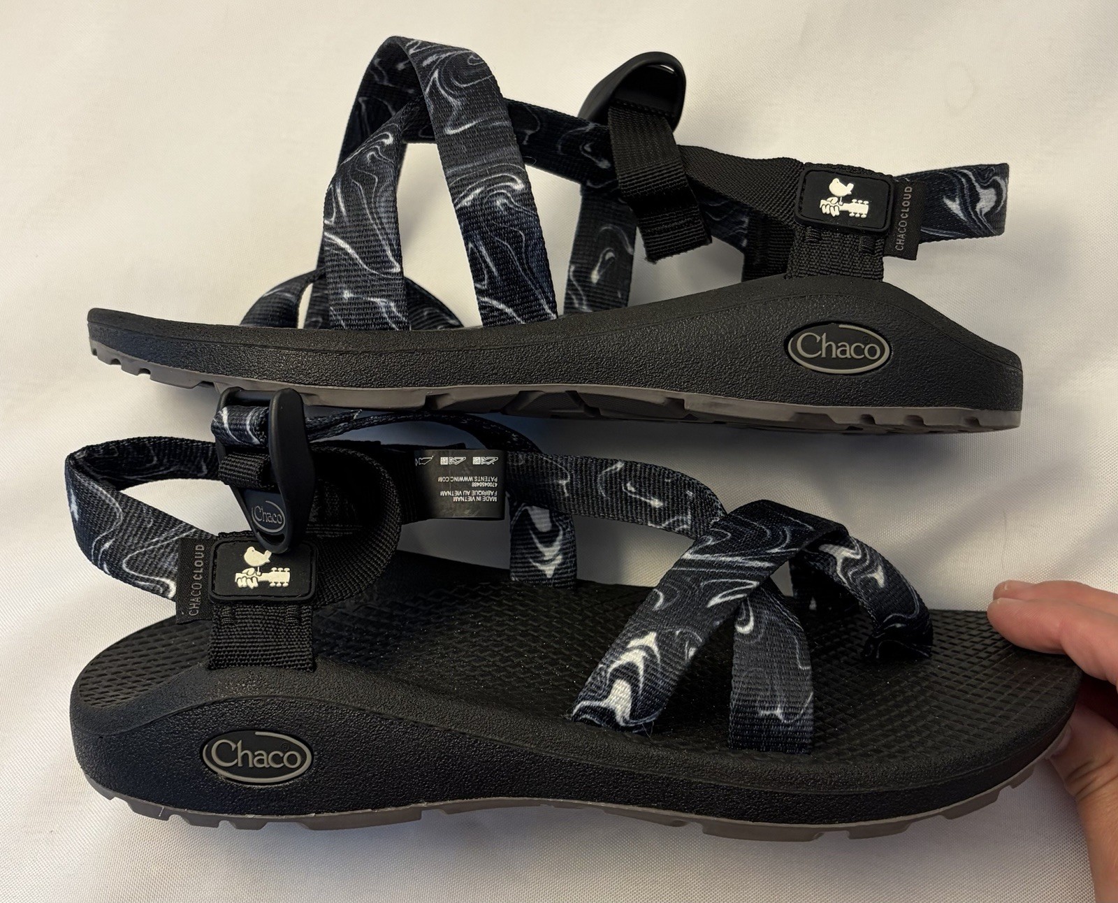 CHACO Z/2 Ascend Woodstock Cloud Navy Marbled Sandal Guitar Dove Women 9 Limited