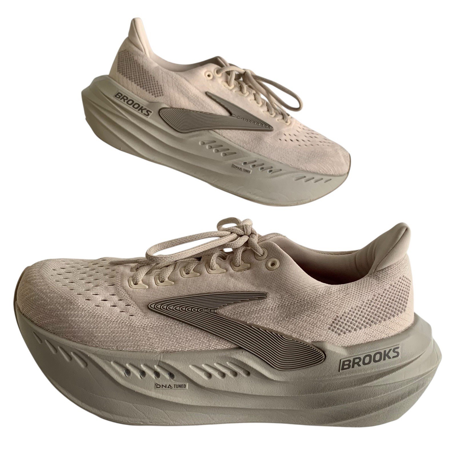Brooks Glycerin Max ‘Almond Peach London Fog’ Womens Running Shoes 9.5 Medium B