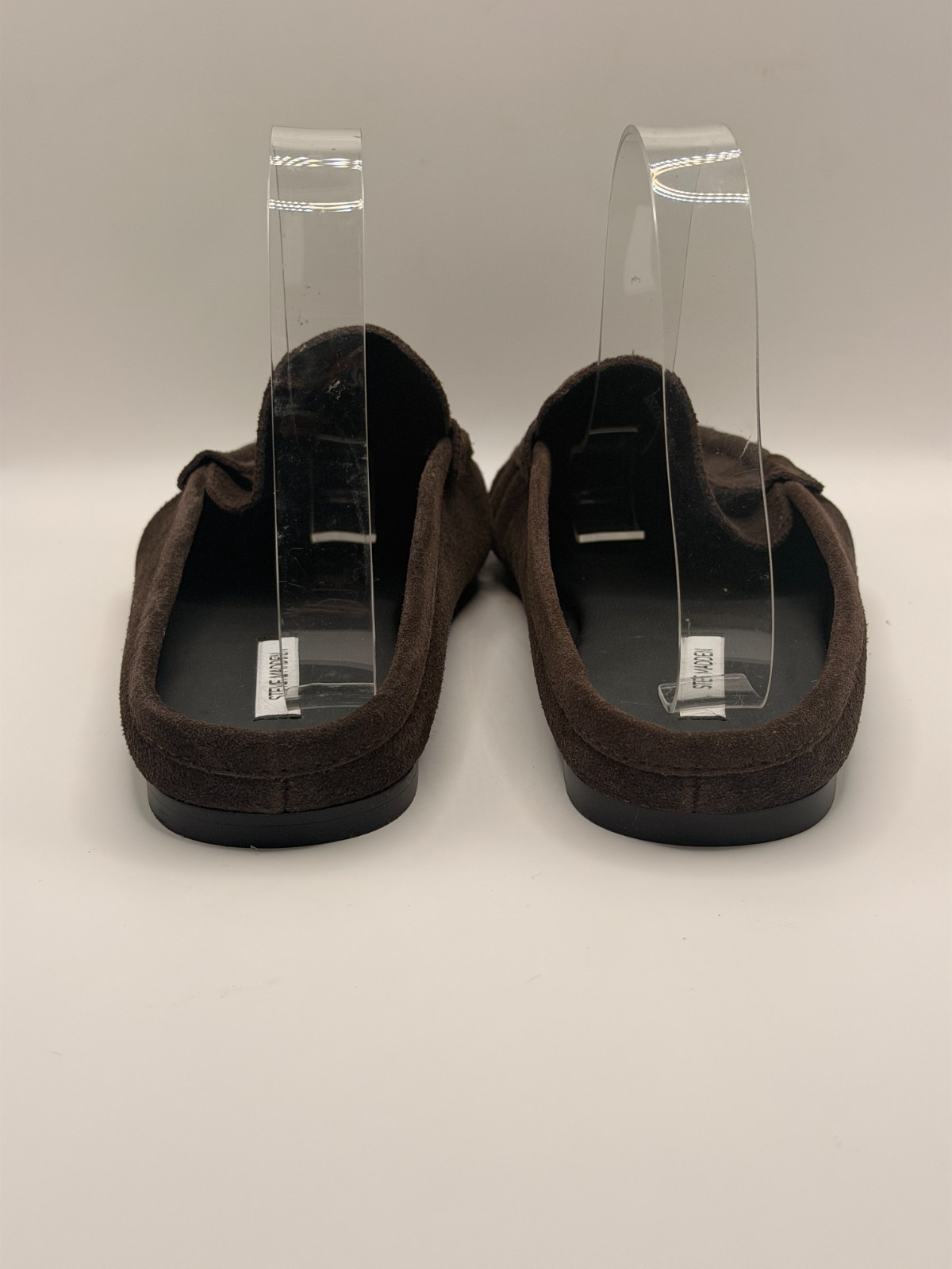 Steve Madden Womens Rafe Chocolate Brown Suede Loafer Sz 11
