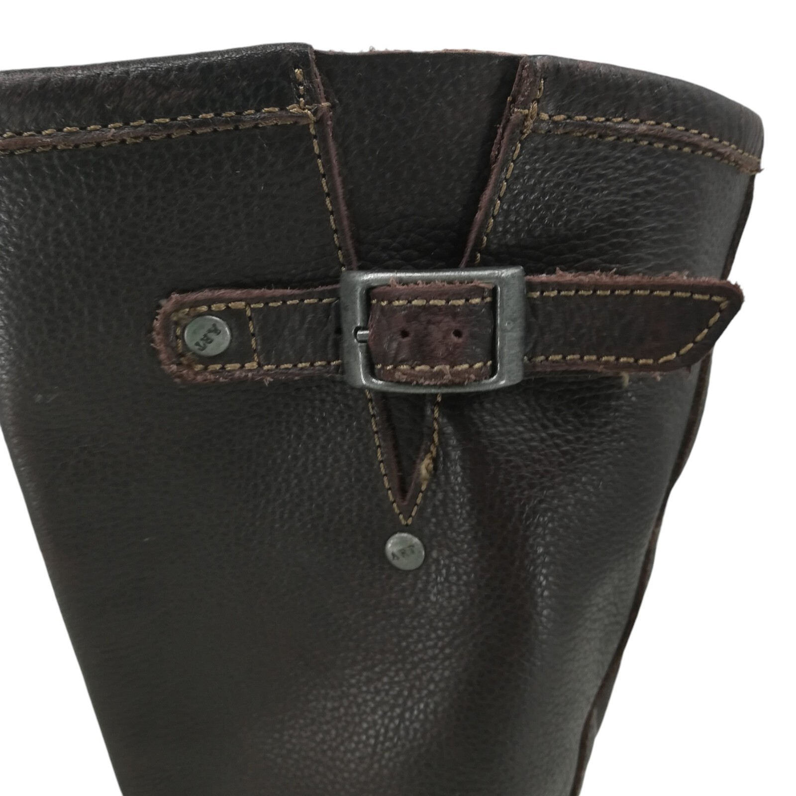 The ART Company Brown Leather Mid Calf Riding Boots Size 36 US 6 Comfort Heel