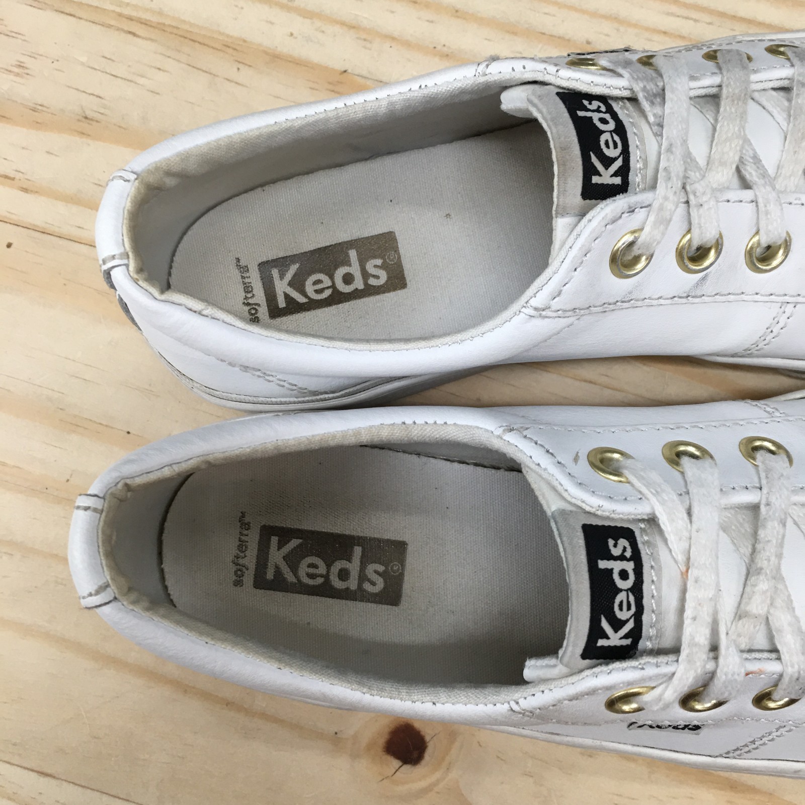 Keds Jump Kick Duo Shoes Womens 7 Sneakers Lace Up WH64960 Casual Leather White