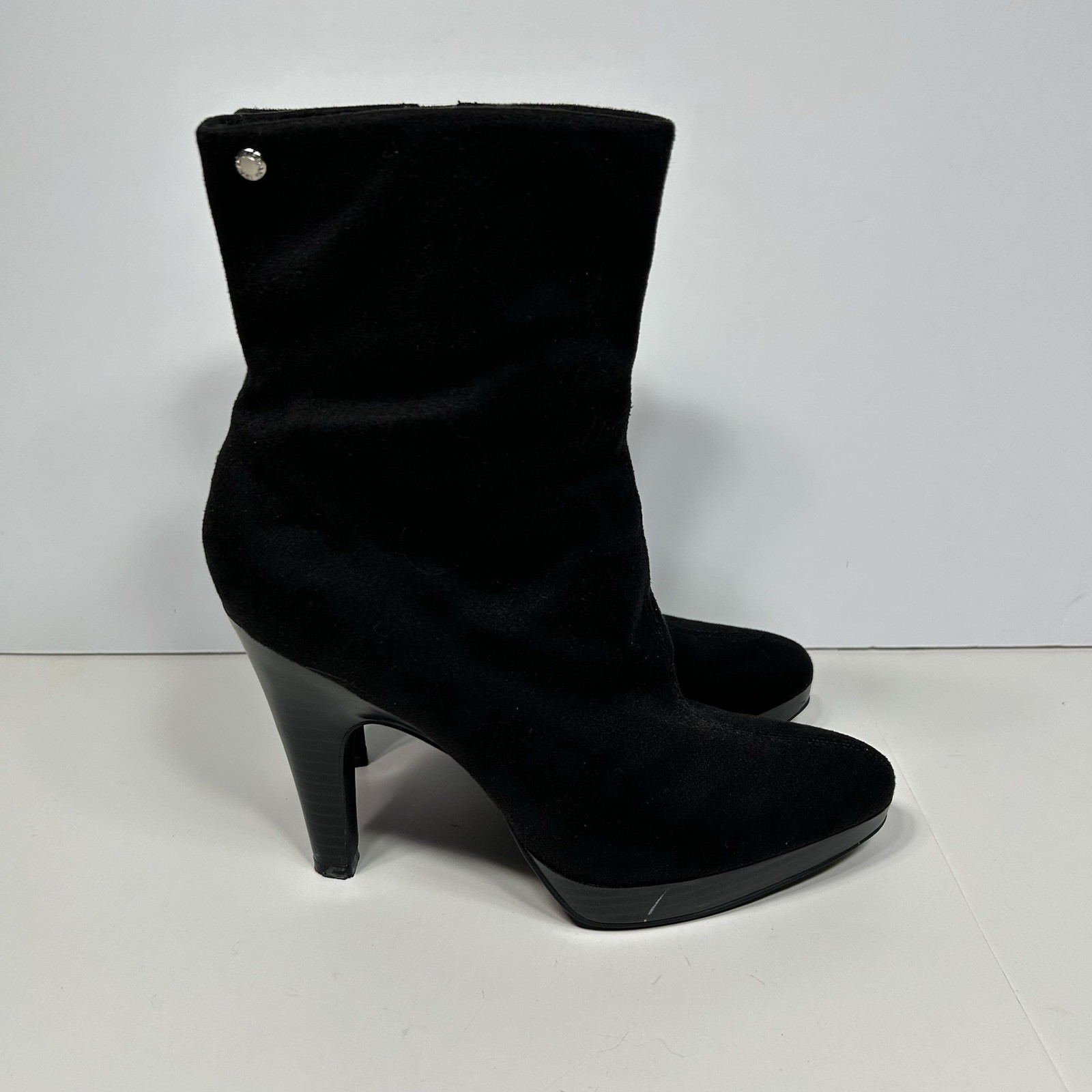 Isaac Mizrahi for Target Women’s Black Side Zip High Heel Ankle Boots Size US 8M