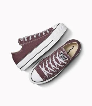 New NIB Converse Trail Mixed Brown All Star Chuck Taylor Platform Lift Sneakers
