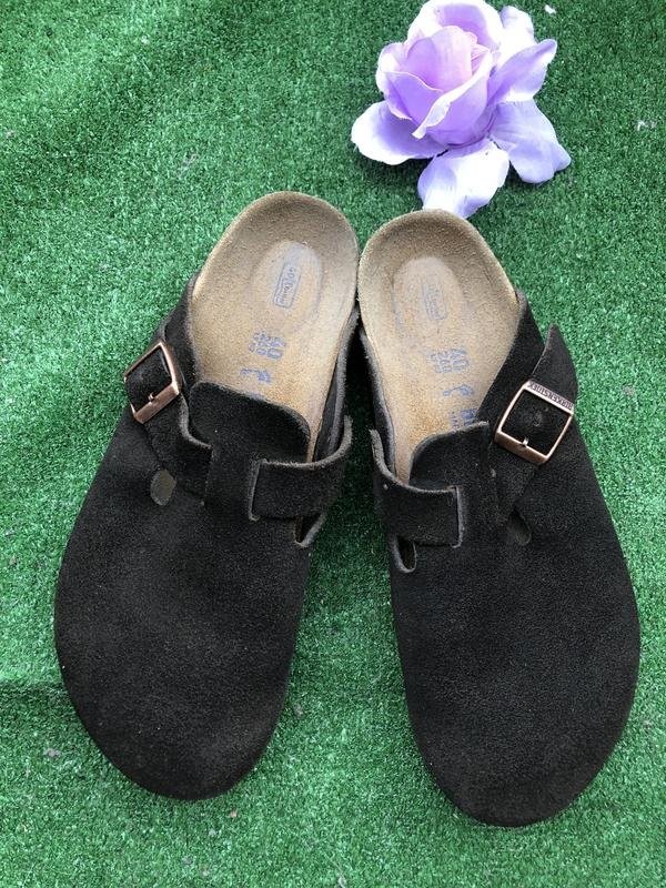 Women Birkenstock Boston Brown Suede 40