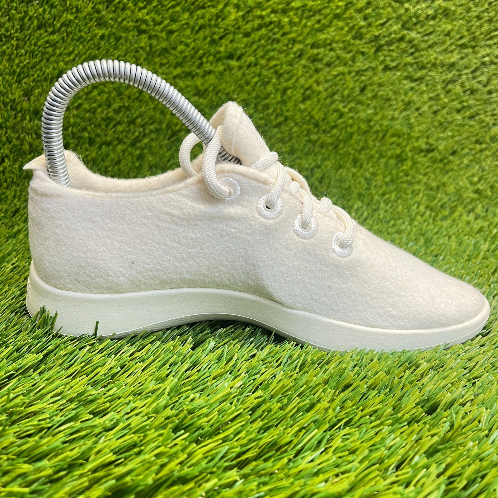 Allbirds Wool Runners Natural White Womens Size 7 Running Walking Shoes Sneakers