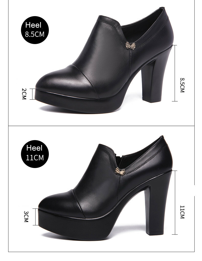 Womens Platform Pointed Toe High Heel Thick Heel Party Pumps Shoes Office New