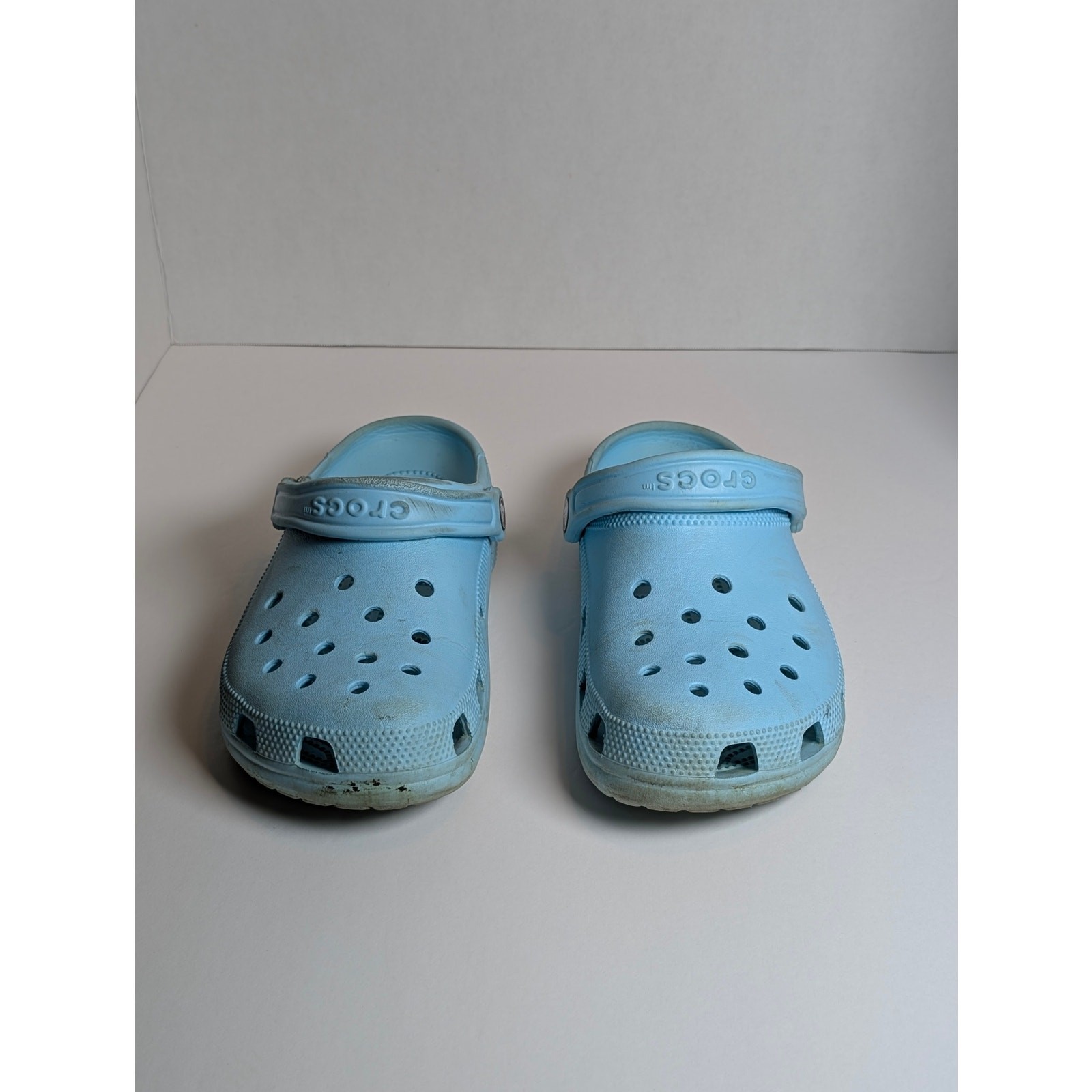 Crocs Classic Clog Womens 8 Light Sky Blue Water Slip On Sandals Shoes M6