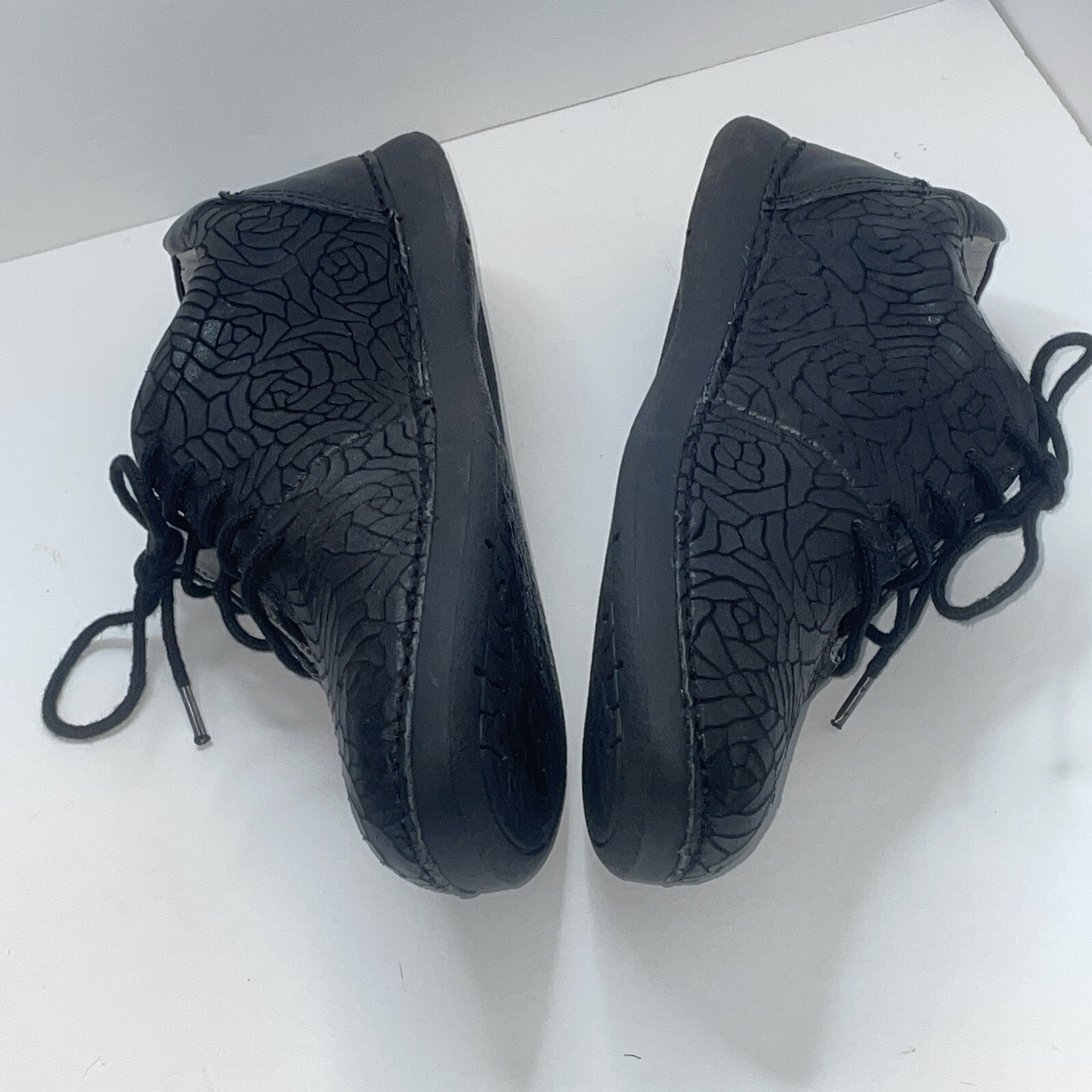 ALEGRIA Essence Leather Sneaker Shoes Women Size US 6.5 EU 36 Black Rose ESS-586