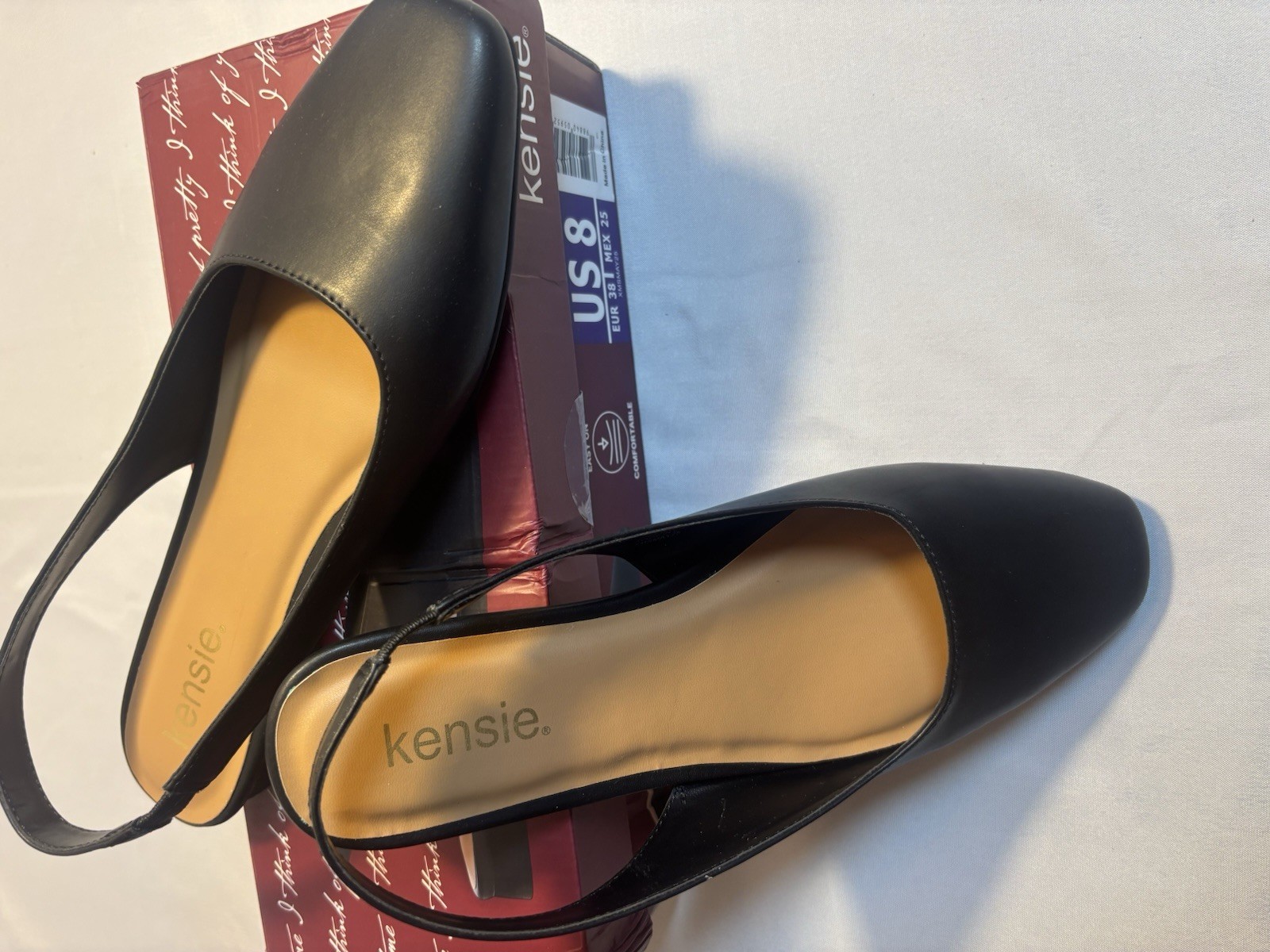 Kensie Felice Shoes Black Size 8 Womens Dress Shoes Slingback New