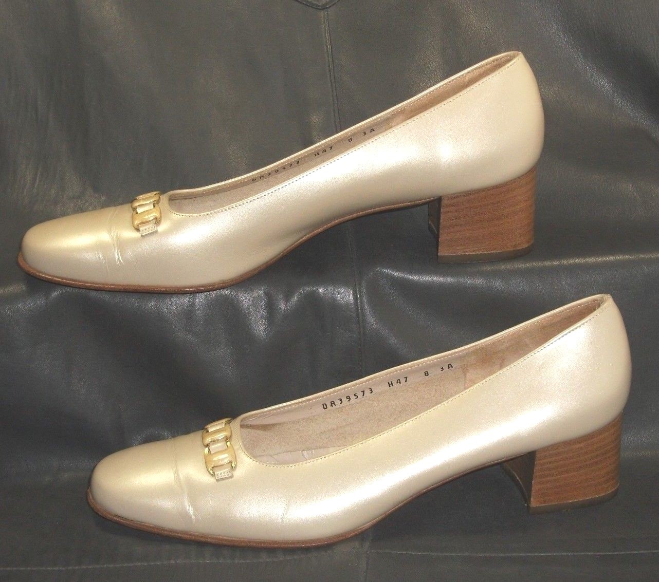Salvatore Ferragamo Boutique women’s tan smooth leather pump shoes size US 8 3A