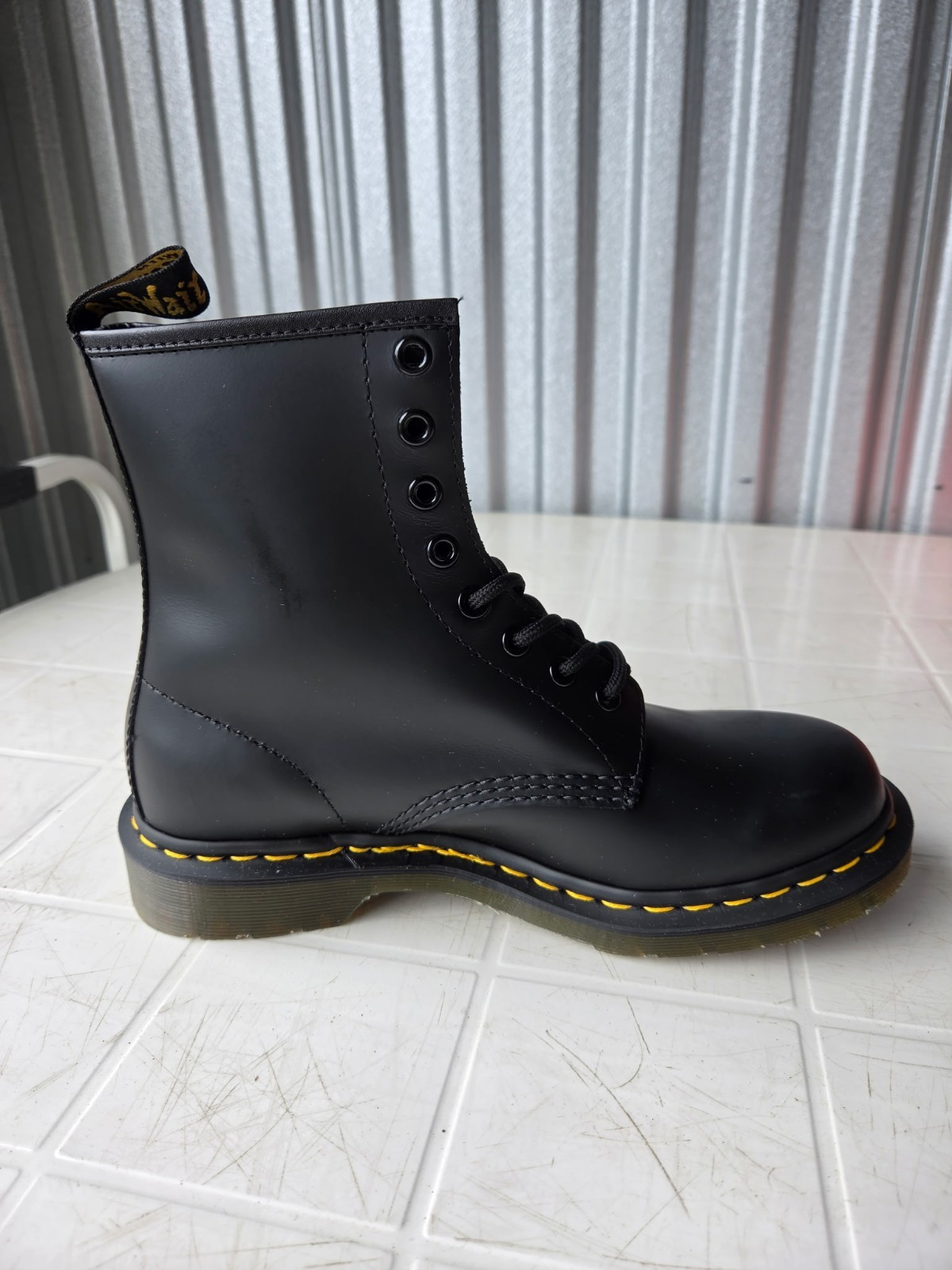 Dr. Martens Women’s Boots 1460, Size 8, Black, Smooth, Standard Fit