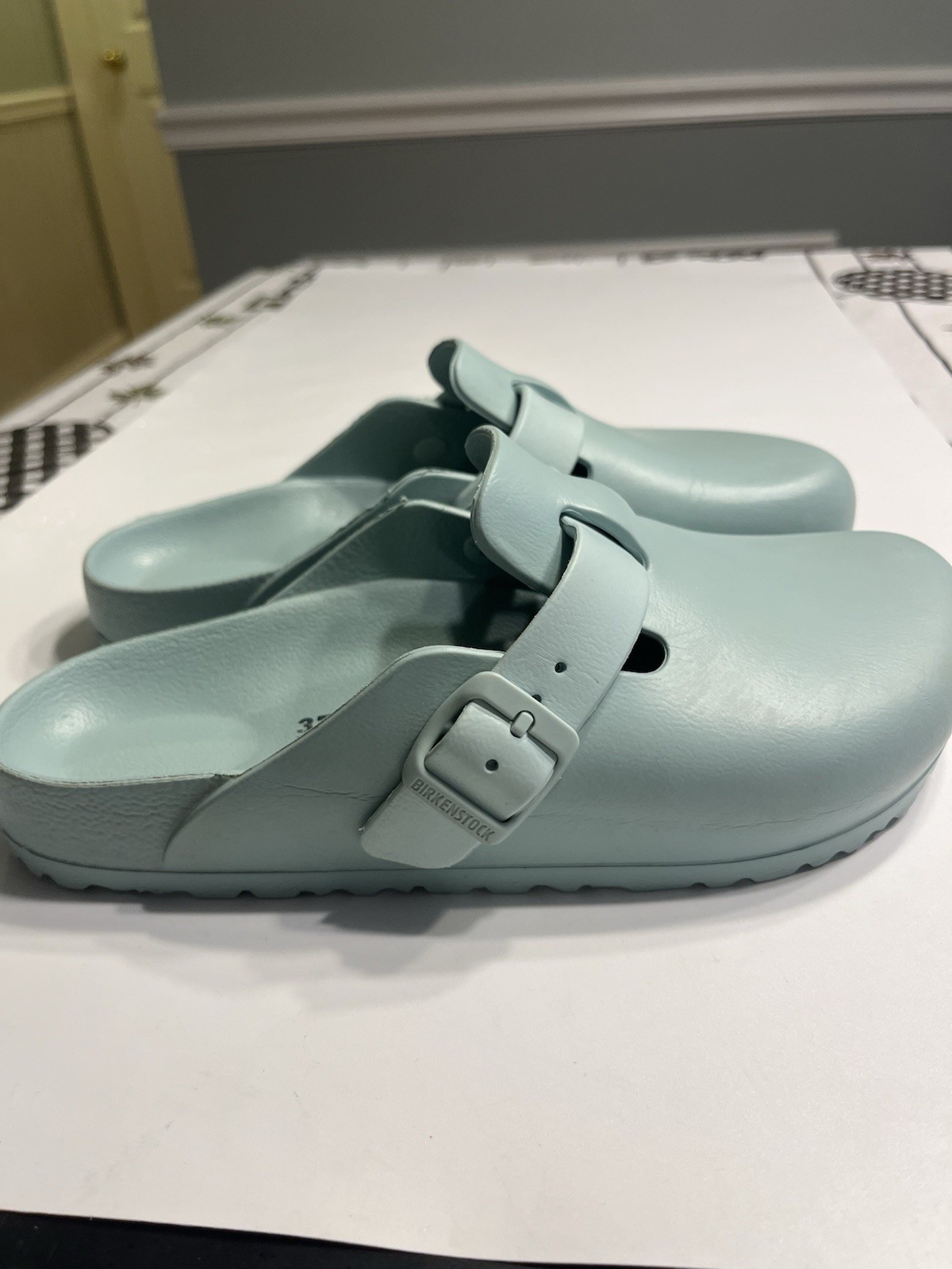 Birkenstock Boston EVA Waterproof Lightweight Clog Surf Green Women’s Sz 6