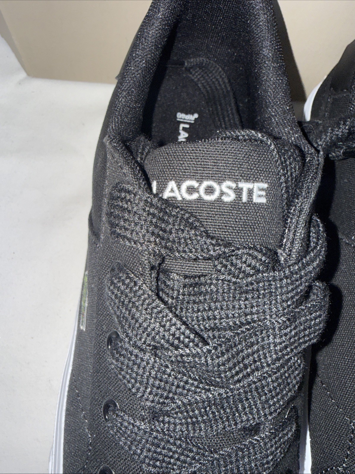 Lacoste Ziane Platform Black Shoes Woman’s Size 8.5