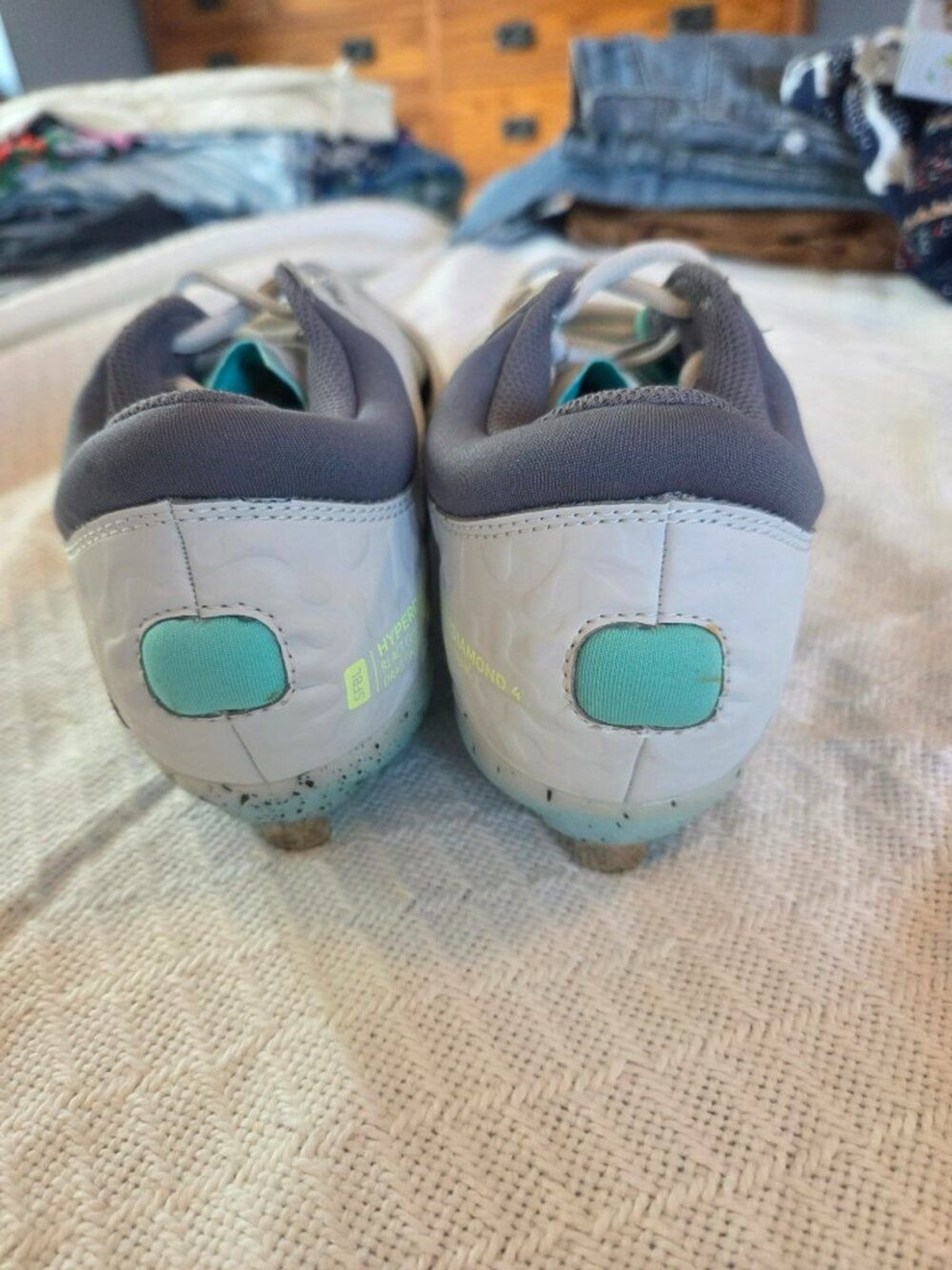 Nike Hyperdiamond 4 Elite Women’s React Metal Softball Cleats Shoes Sz 7 New