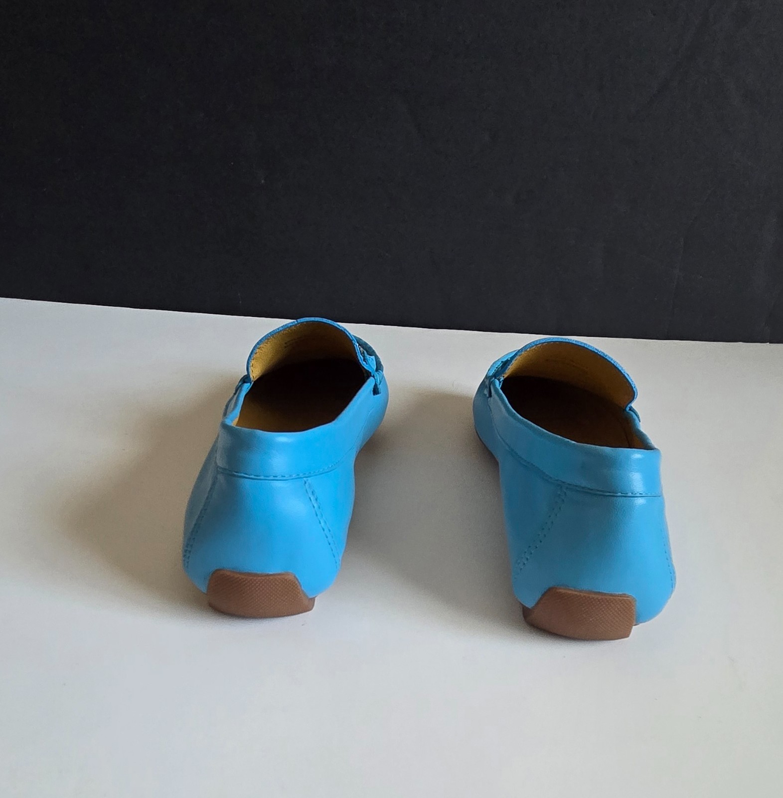 Women’s Vaneli Arles Glove Chain Loafer Shoes, Turquoise, Size 7.5 M