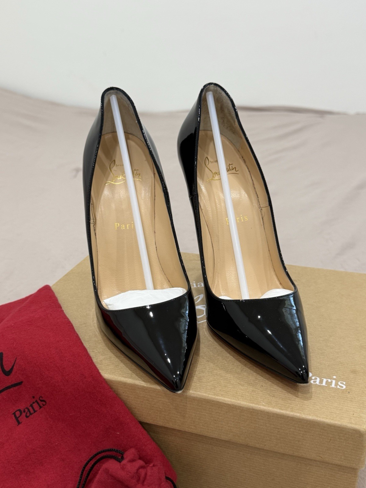 Christian Louboutin So Kate Pointed Toe Pump – Black, Size 39
