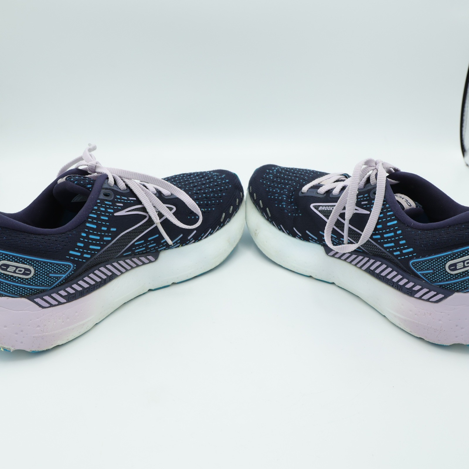 Brooks Glycerin GTS 20 Women Running Shoes Navy Blue Lilac 1203701B499 Size 7.5