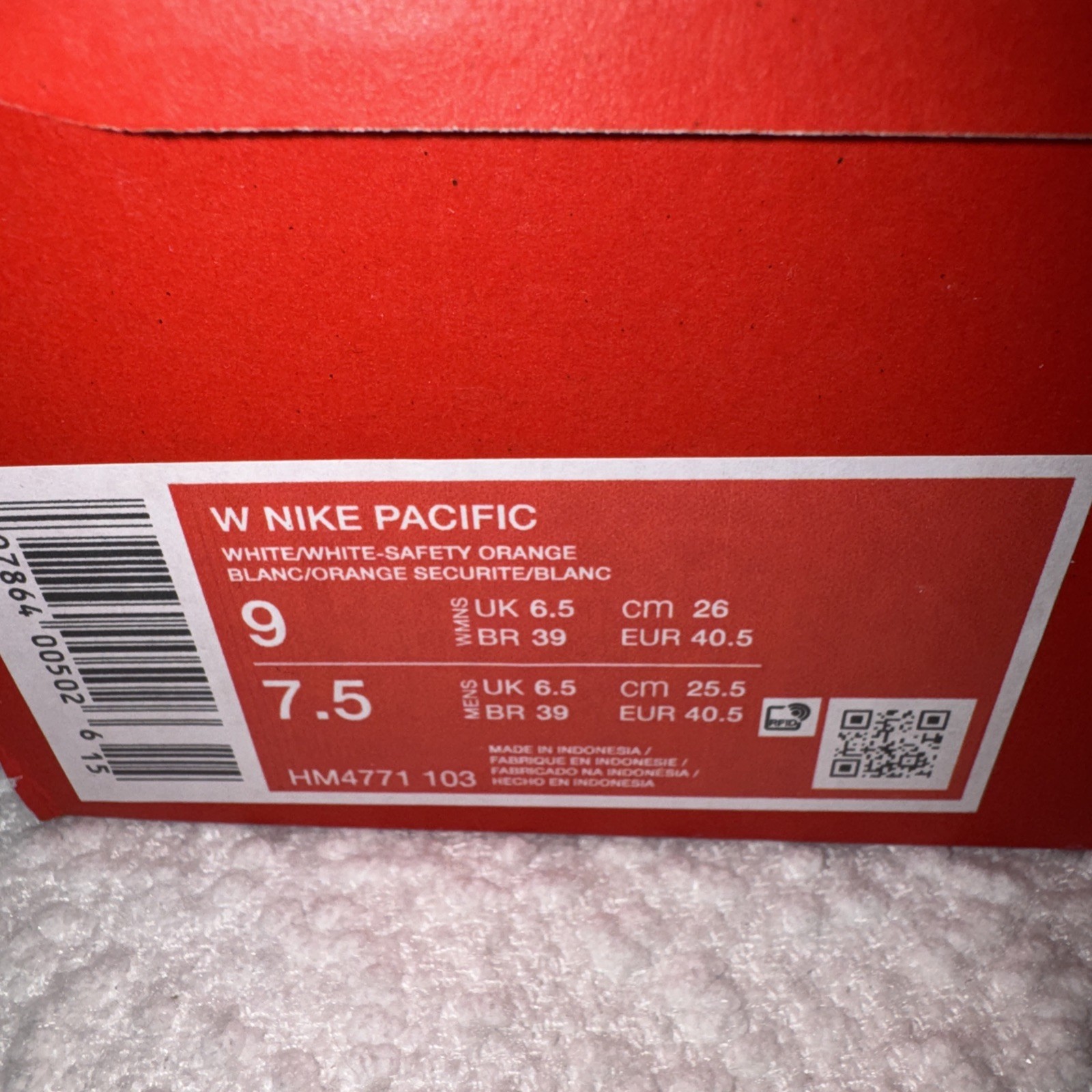 W Nike Pacific Leather White 9 NIB