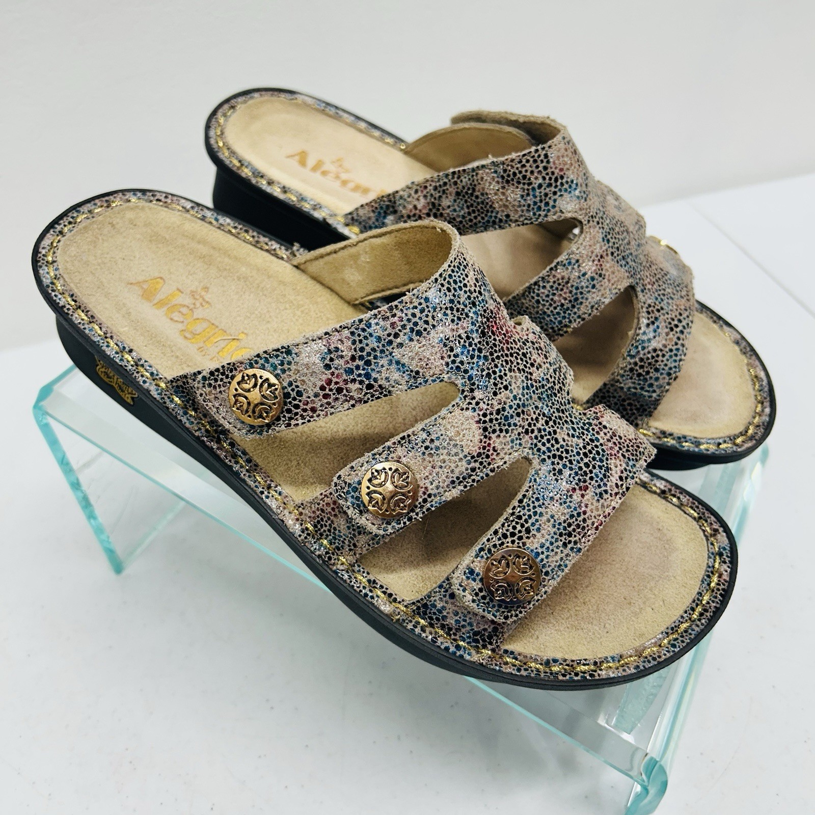 Alegria Venice Dinah Fawn Dottie Womens Leather Sandals Shoes Sz 36 US 6.5