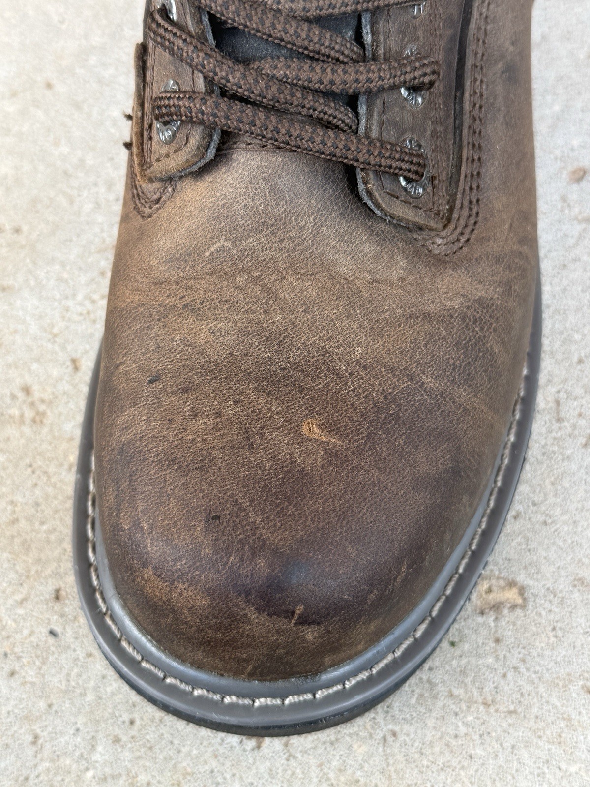Wolverine Floorhand 7.5W Brown Leather Waterproof Slip Resistant Work Boots