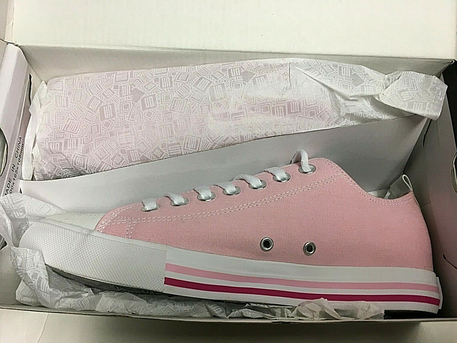 SKICKS Pink CANVAS SHOES UNISEX – Women 10 or Men 8 NIB UNISEX