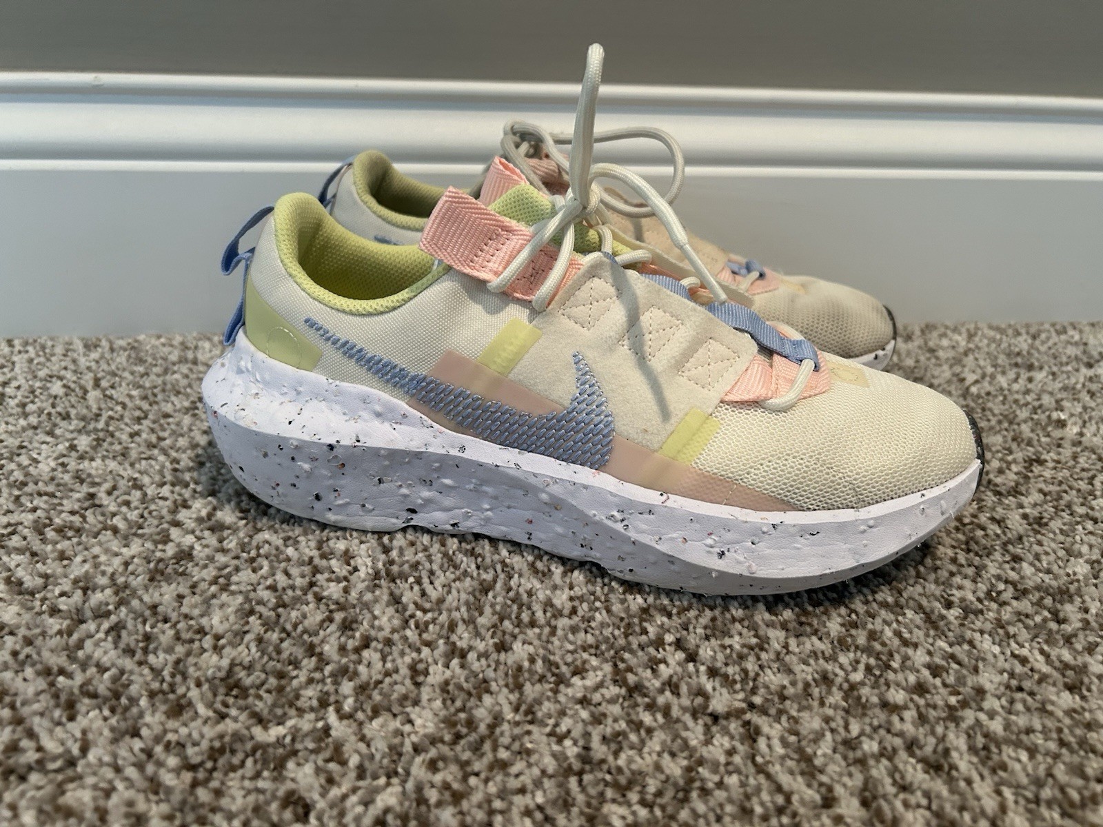 Nike Women’s Crater Impact Cashmere Lime Ice Athletic Shoes CW2386-700 Size 7.5