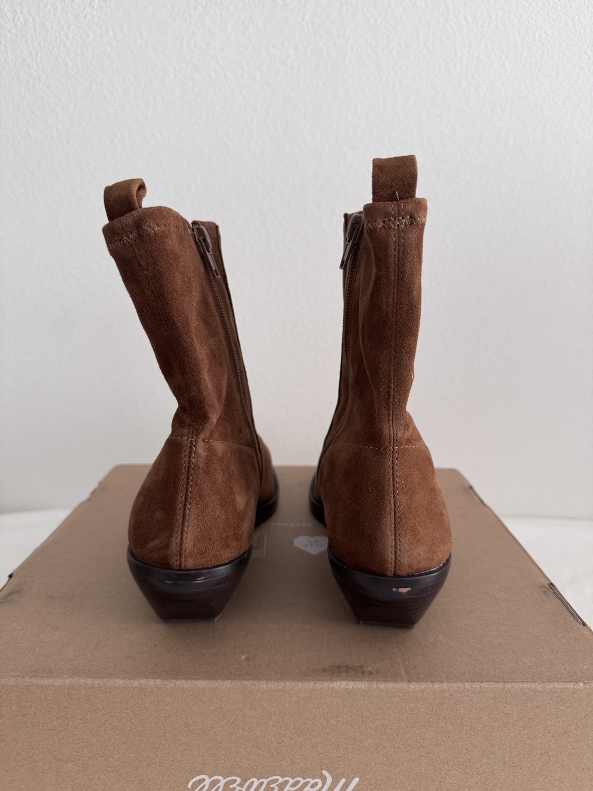 New Madewell The Idris Ankle Boot In Suede Size 9.5