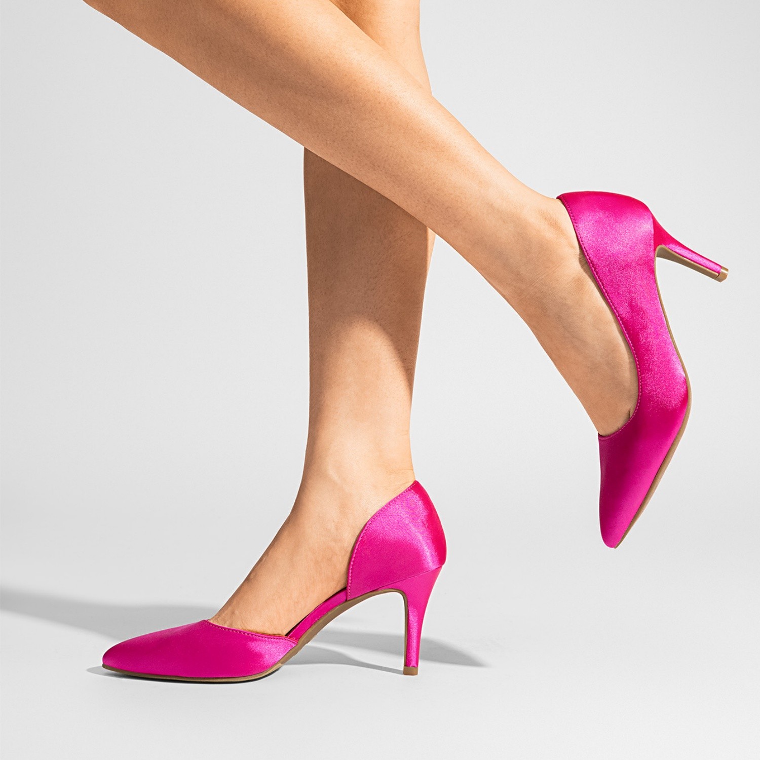 Women D’Orsay Pump Shoes High Stilettos Heel Pointed Toe Wedding Slip On Pumps