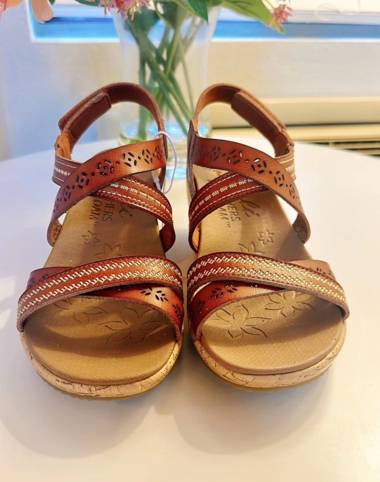 Skechers Cali Beverlee Women’s Sandals Delicate Glow Brown Size 5.5