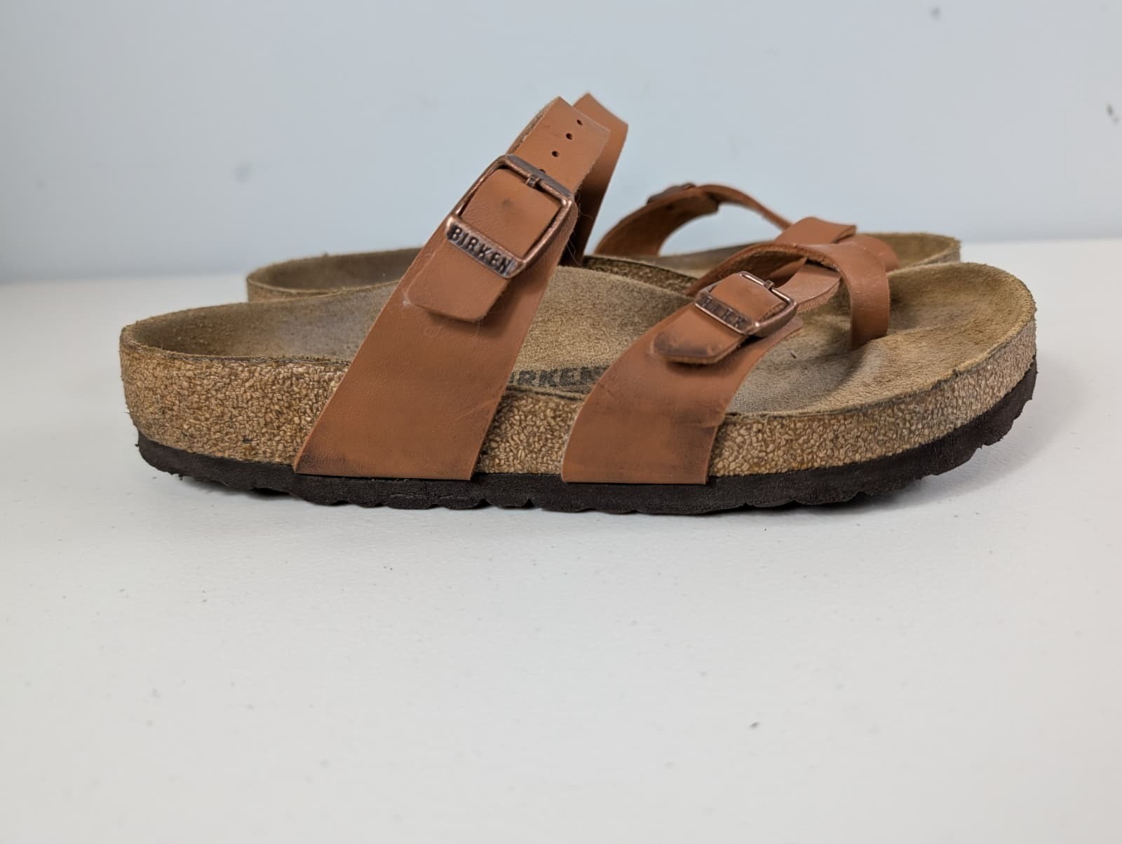 Birkenstock Mayari sandals in light brown women’s size 7