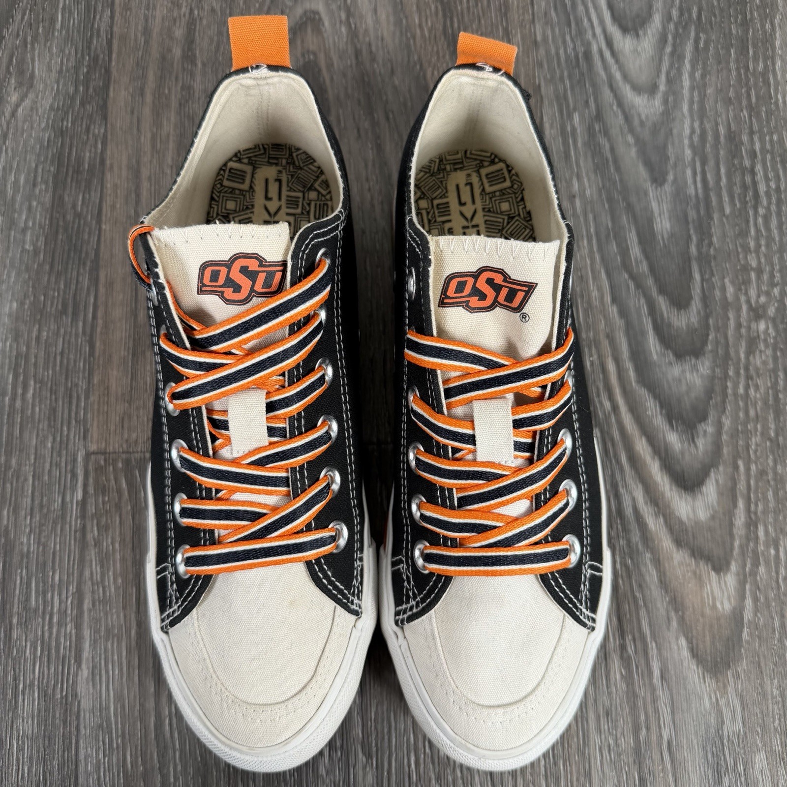 Skicks Oklahoma State Cowboys Low Top Sneakers Shoes Womens Size 7 M Lace Up OSU