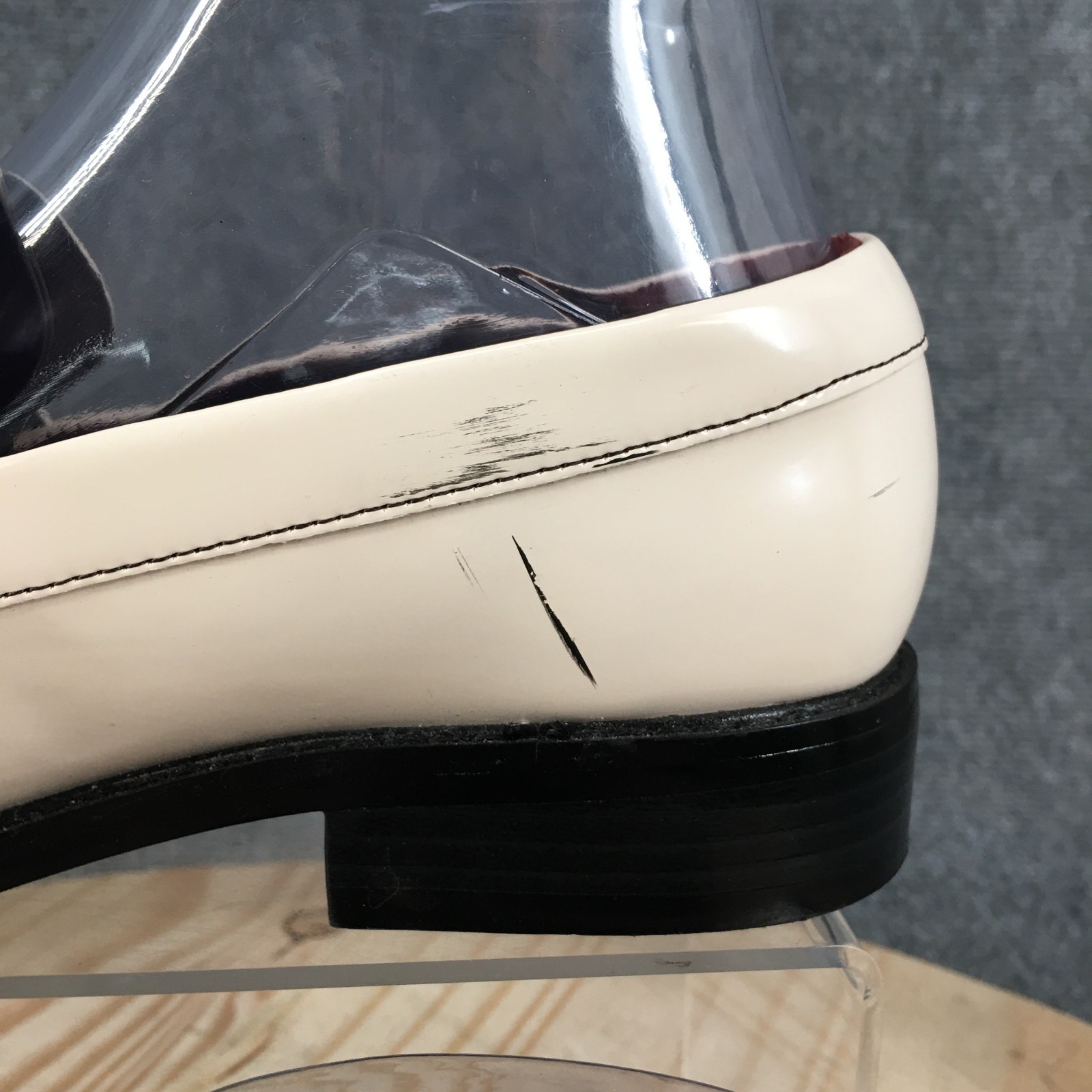 Franco Sarto Alonzo Kiltie Penny Loafer Shoes Womens 7.5 M Casual Leather Cream